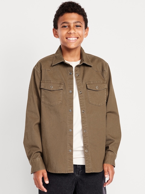 Long-Sleeve Western Pocket Shirt for Boys