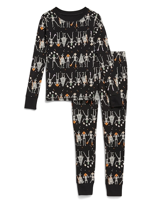 Image number 2 showing, Gender-Neutral Snug-Fit Graphic Pajama Set for Kids