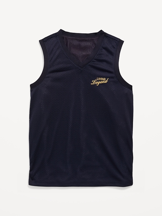 Image number 1 showing, Mesh Graphic Basketball Tank Top for Boys