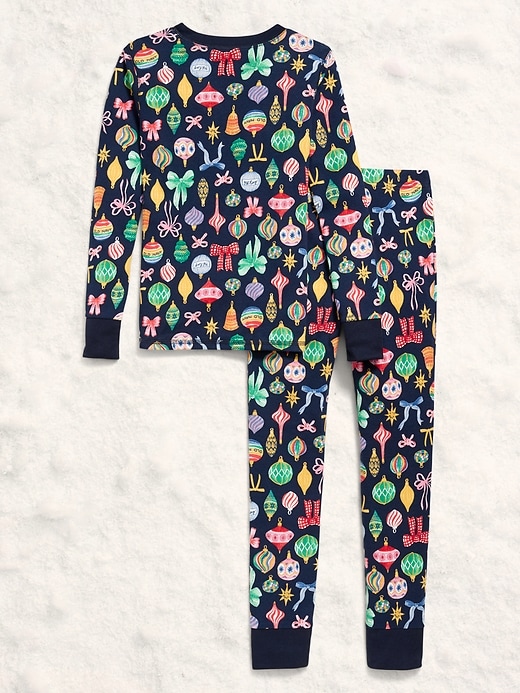 Image number 2 showing, Gender-Neutral Snug-Fit Graphic Pajama Set for Kids