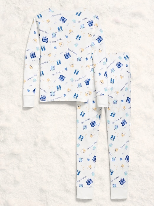 Image number 2 showing, Gender-Neutral Snug-Fit Graphic Pajama Set for Kids