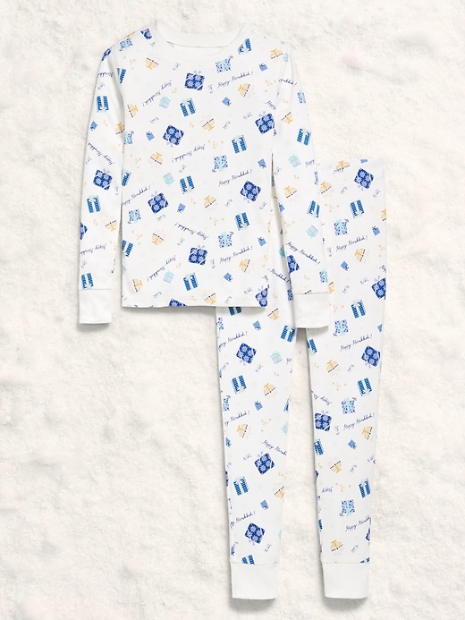 Image number 3 showing, Gender-Neutral Snug-Fit Graphic Pajama Set for Kids