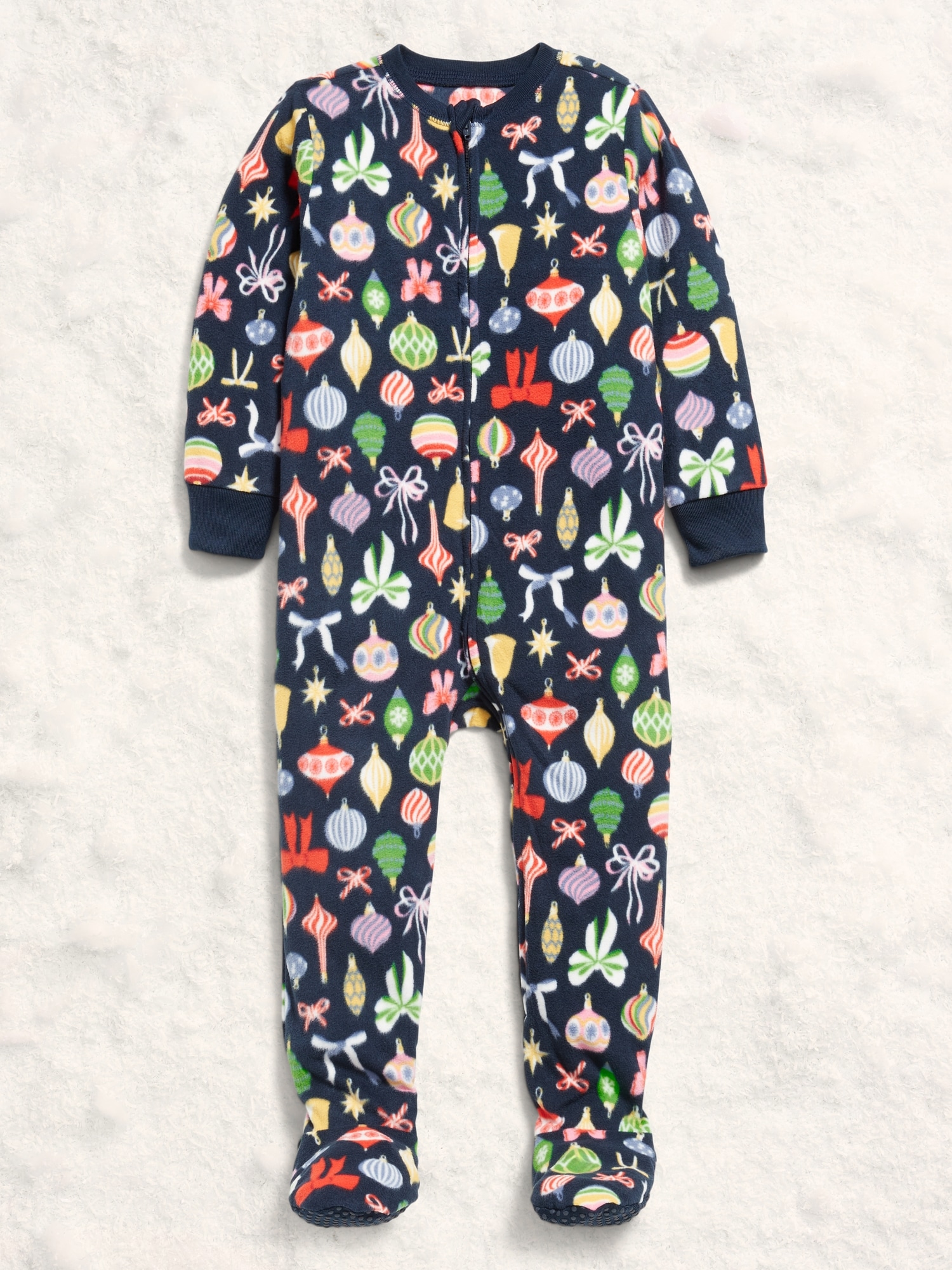 2-Way-Zip Microfleece Pajama One-Piece for Toddler & Baby