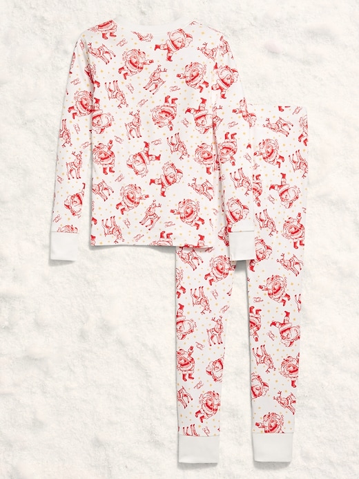 Image number 2 showing, Gender-Neutral Snug-Fit Graphic Pajama Set for Kids