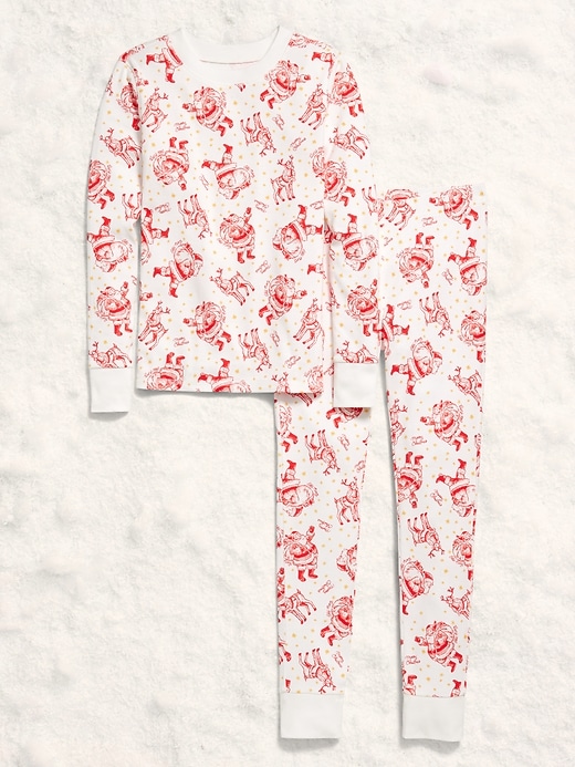 Image number 3 showing, Gender-Neutral Snug-Fit Graphic Pajama Set for Kids