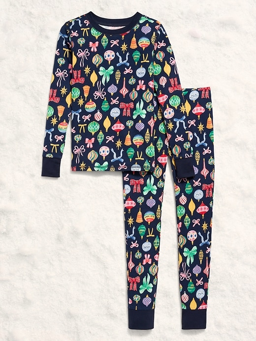 Image number 3 showing, Gender-Neutral Snug-Fit Graphic Pajama Set for Kids