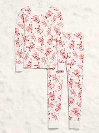 Image number 3 showing, Gender-Neutral Snug-Fit Graphic Pajama Set for Kids