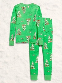 Image number 2 showing, Gender-Neutral Snug-Fit Graphic Pajama Set for Kids