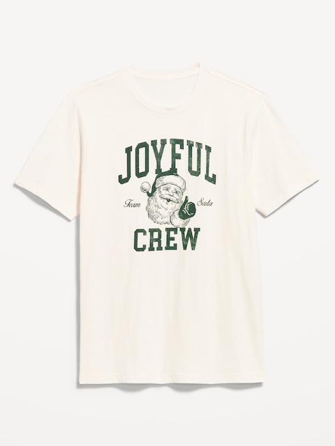 Holiday-Graphic T-Shirt - Sleigh All Day (White)