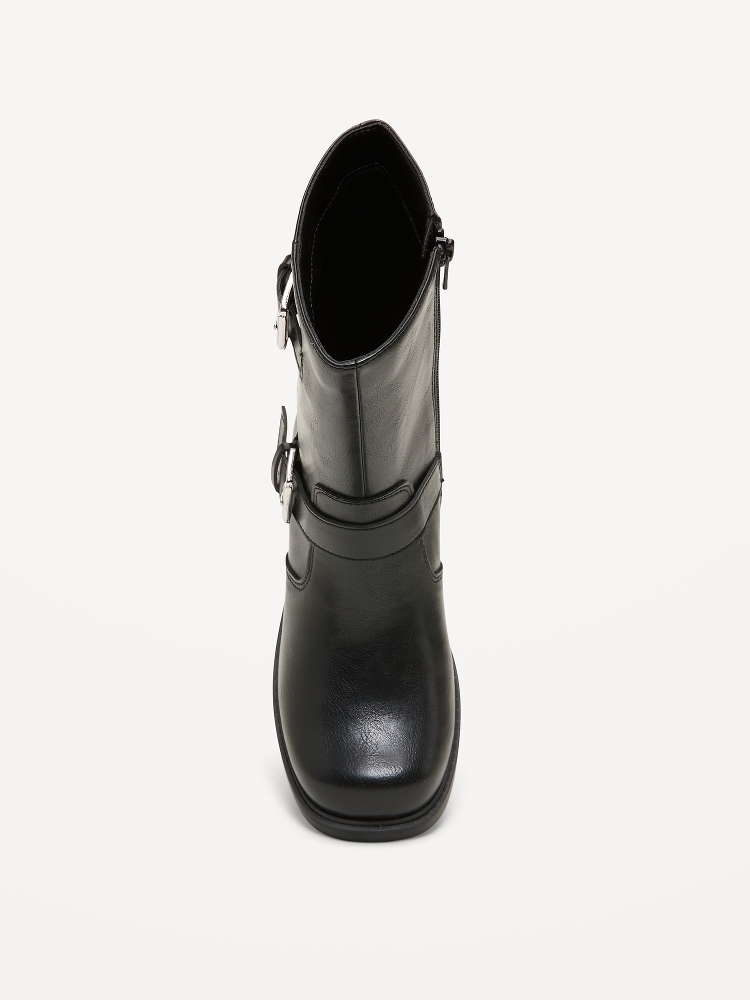Faux-Leather Side-Zip Boots for Girls