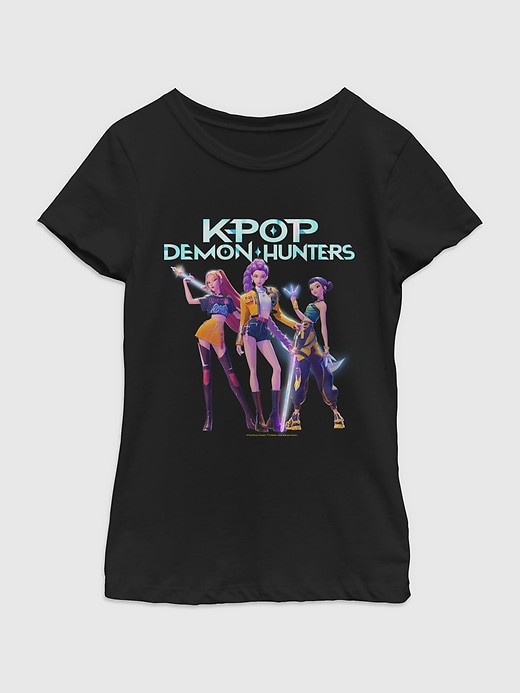 Image number 1 showing, K-Pop Demon Hunters Hero Group Graphic T-Shirt For Girls