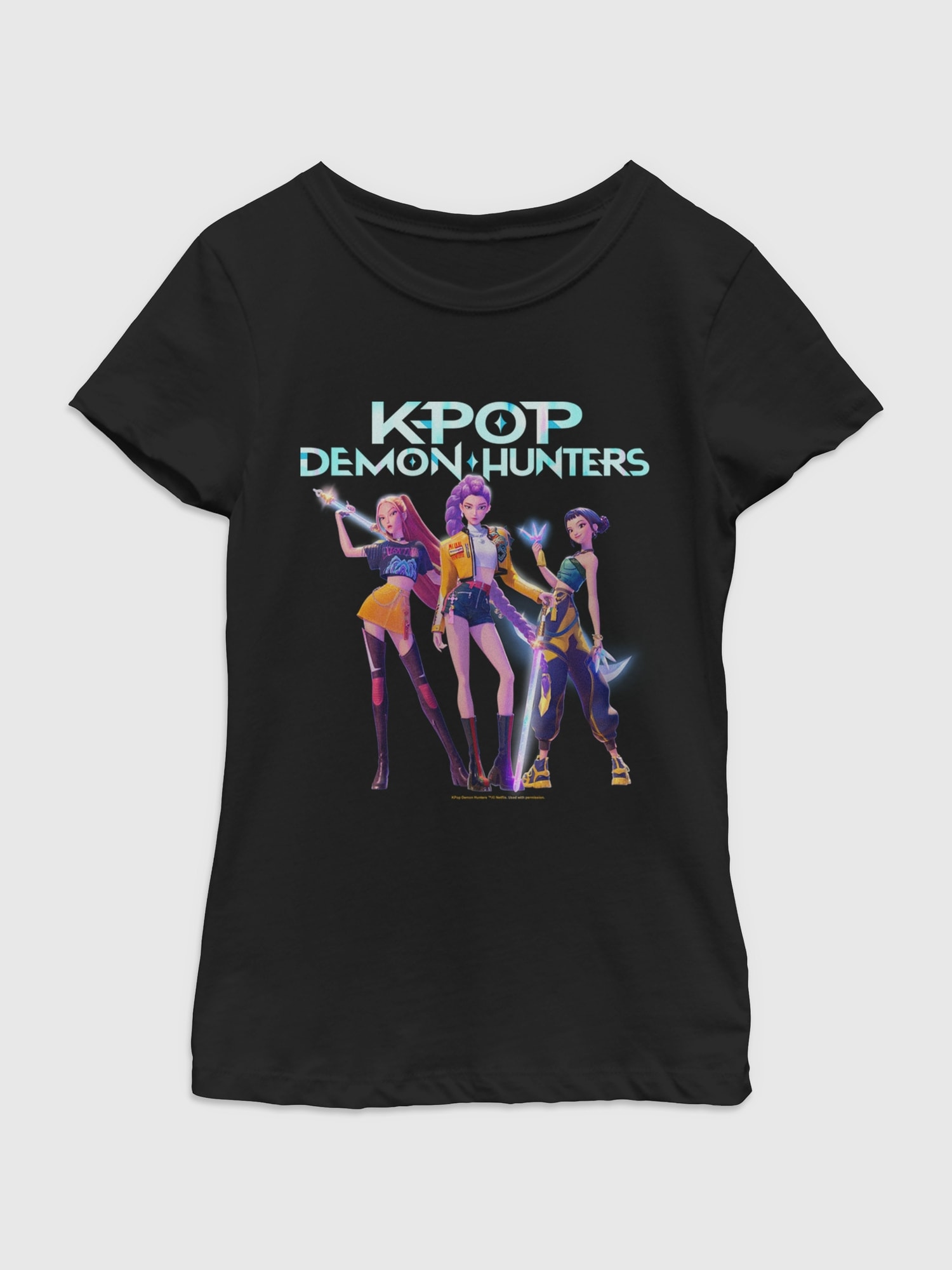 K-Pop Demon Hunters Hero Group Graphic T-Shirt For Girls