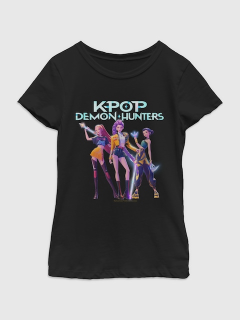 K-Pop Demon Hunters Hero Group Graphic T-Shirt For Girls