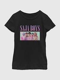 Image number 1 showing, K-Pop Demon Hunters Saja Boys Group Graphic T-Shirt For Girls
