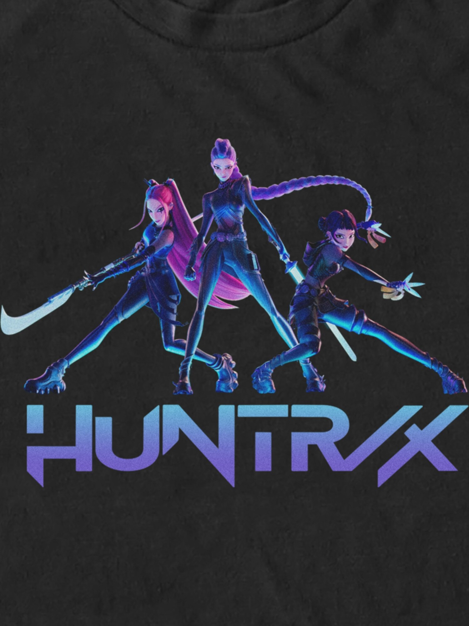 Мужская футболка Old Navy K-Pop Demon Hunters Battle Huntrix Graphic, цвет: Чёрный — фото 2