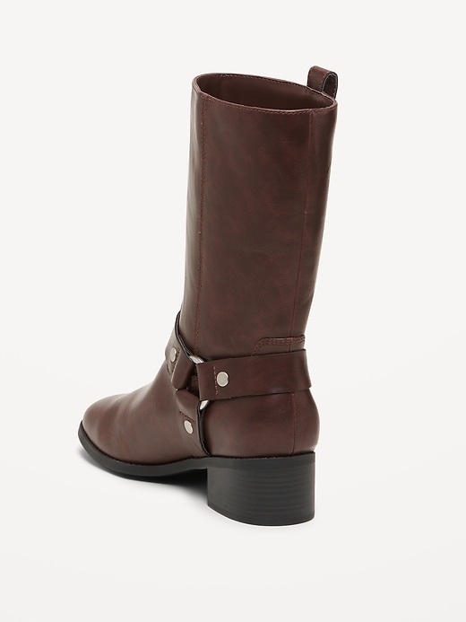 Image number 5 showing, Faux-Leather Boots for Women