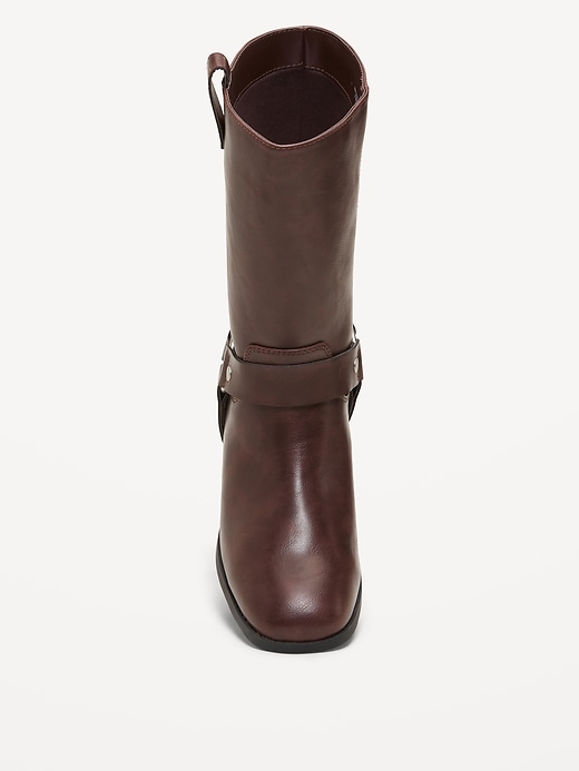 Image number 3 showing, Faux-Leather Boots for Women