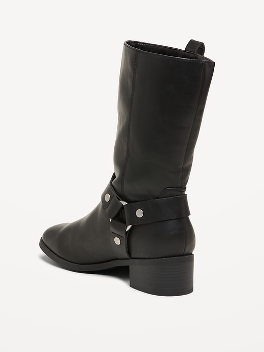 Image number 5 showing, Faux-Leather Boots for Women