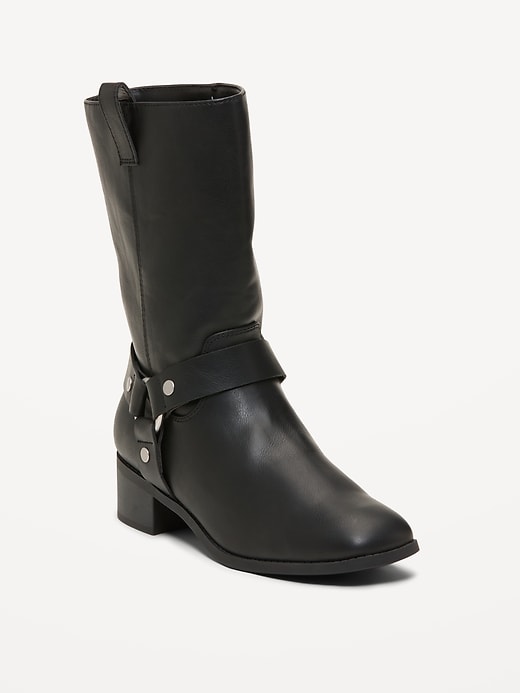 Image number 1 showing, Faux-Leather Boots for Women