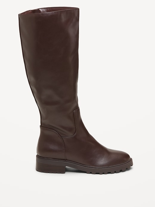 Image number 4 showing, Faux-Leather Tall Boots for Women