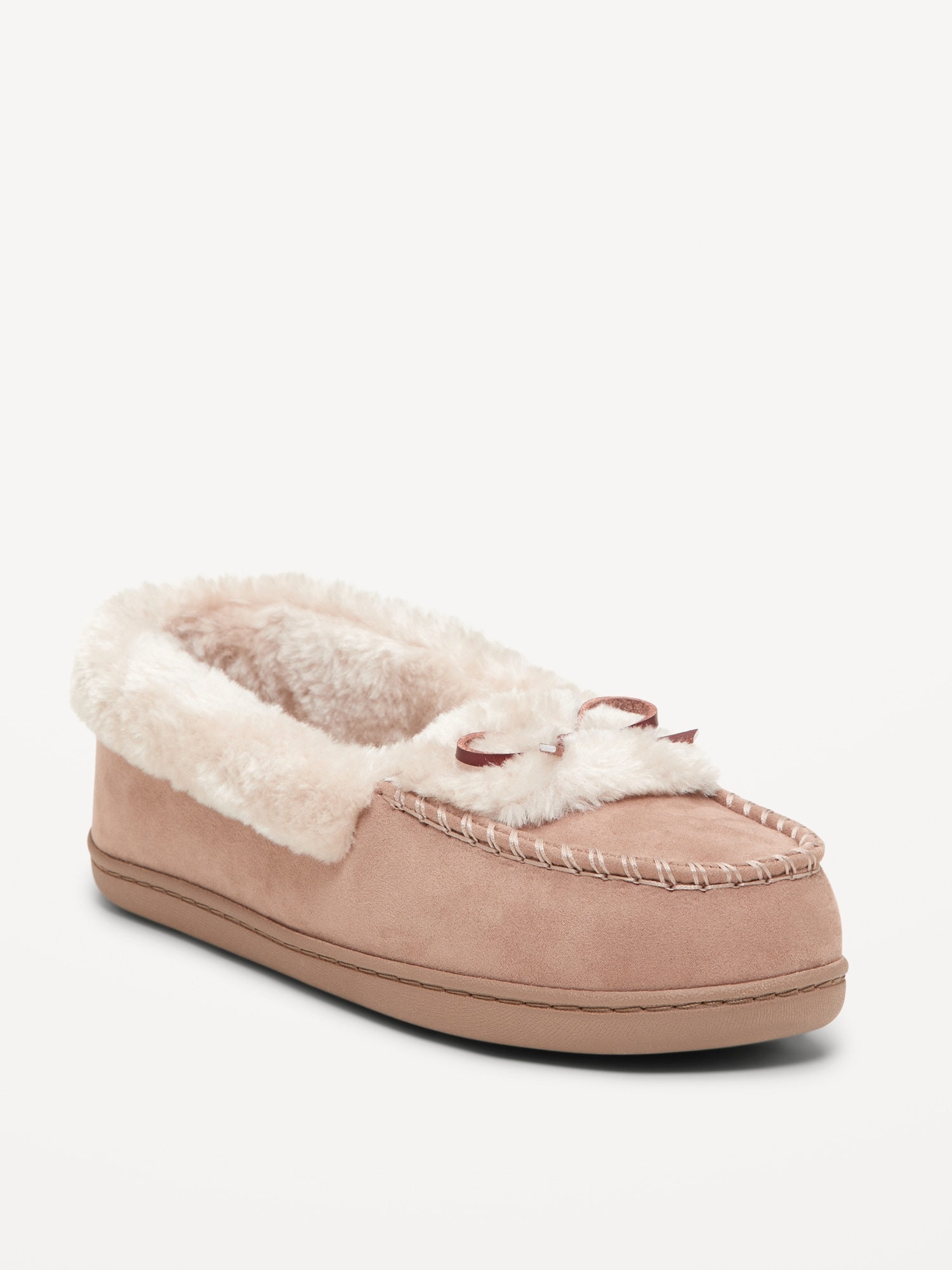 Cozy-Lined Moccasin Slippers for Women