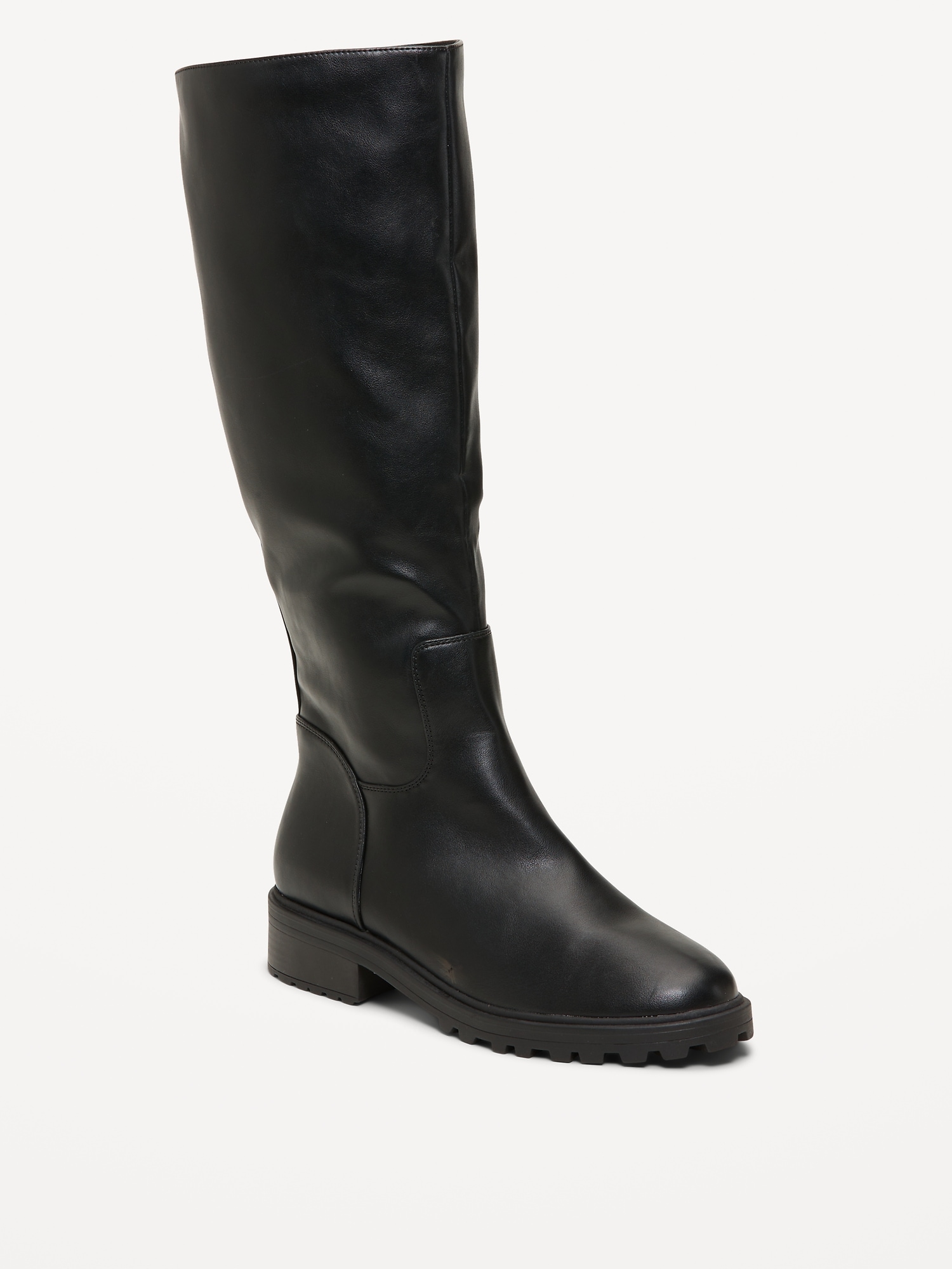 Faux-Leather Tall Boots for Women