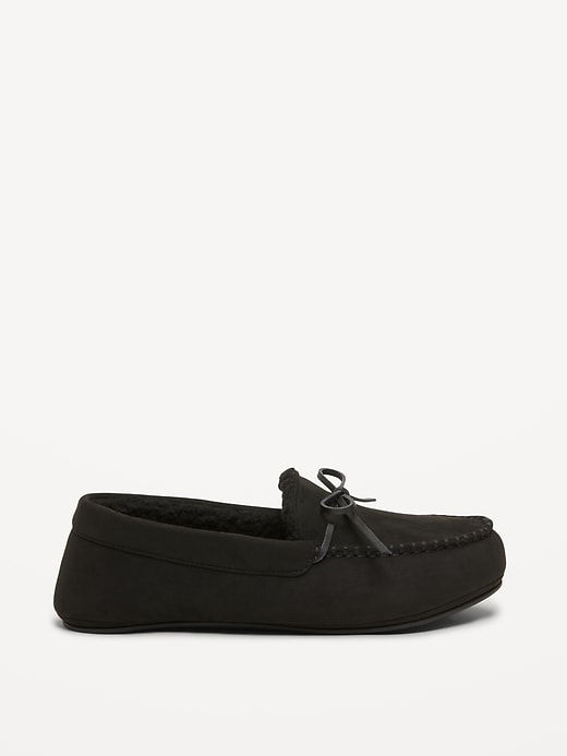 Image number 3 showing, Faux-Suede Sherpa-Lined Moccasins for Men