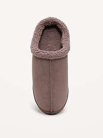 Image number 2 showing, Faux-Suede Sherpa-Lined Clog Slippers for Men