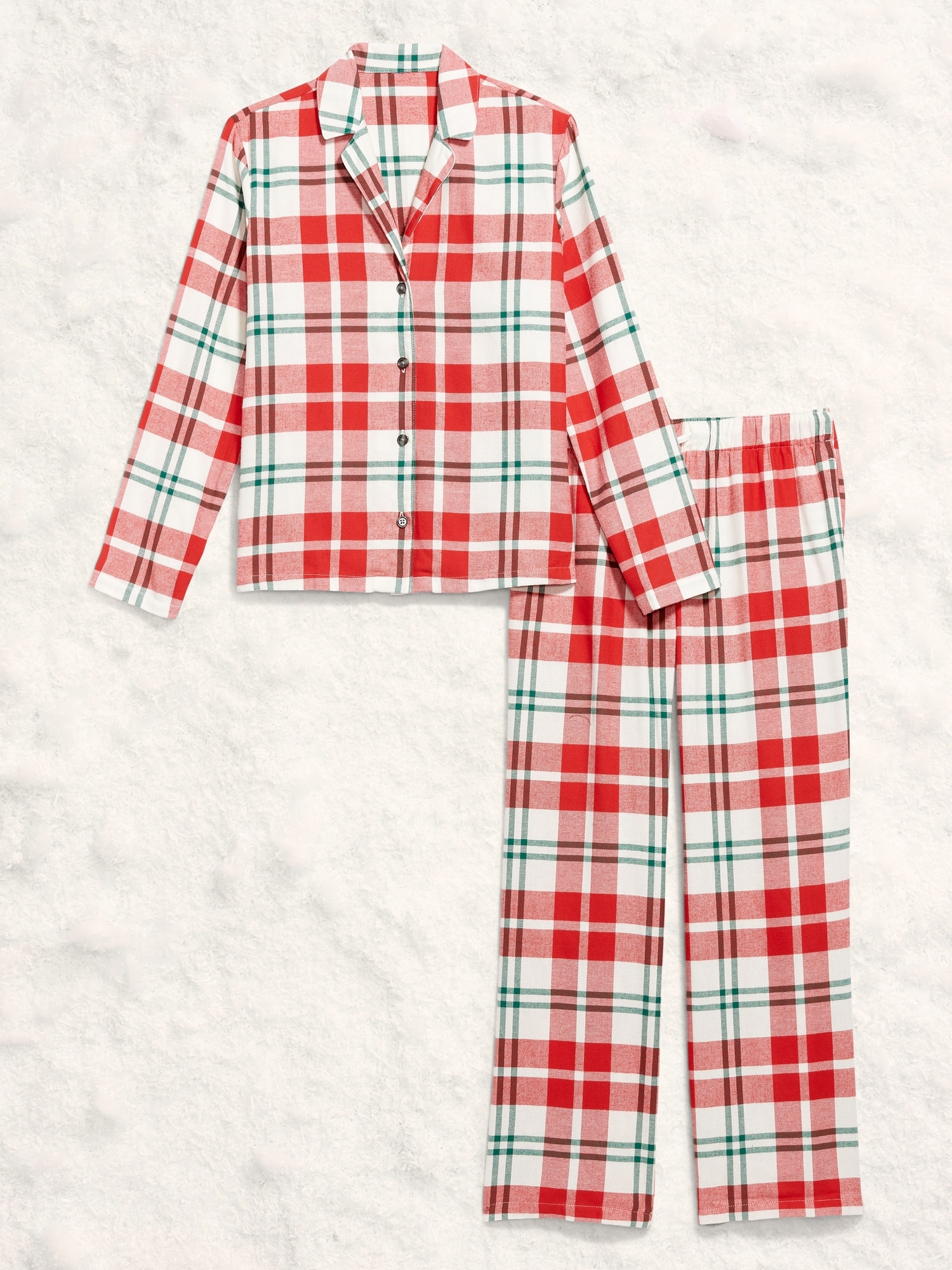 Plaid Flannel Pajama Pant Set for Women