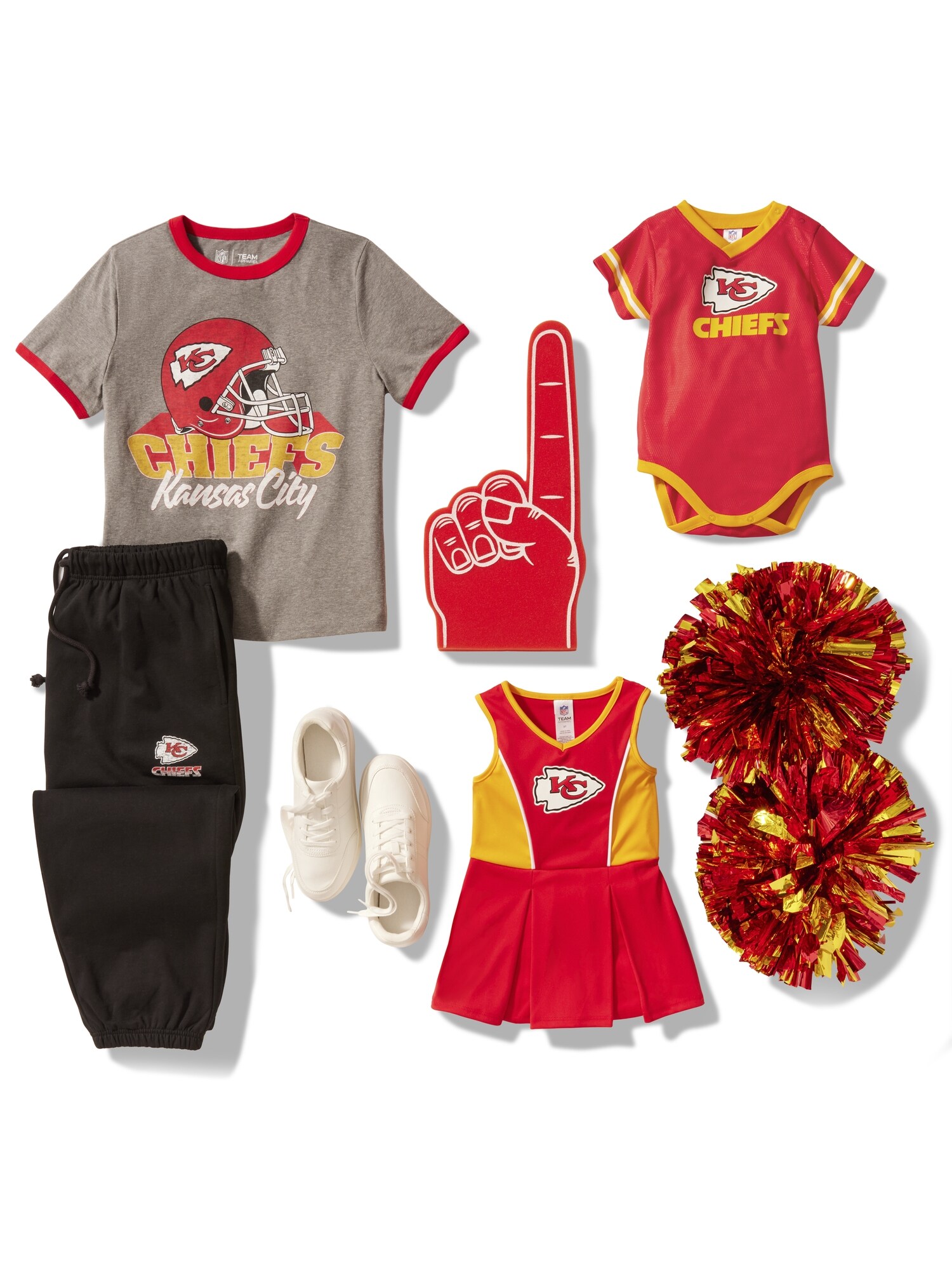 Футболка Old Navy Detroit Lions Fitted Graphic Ringer T-Shirt для девочек, цвет: Kansas City Chiefs — фото 3