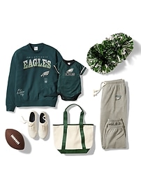 Image number 3 showing, Philadelphia Eagles Graphic Mesh Bodysuit for Baby