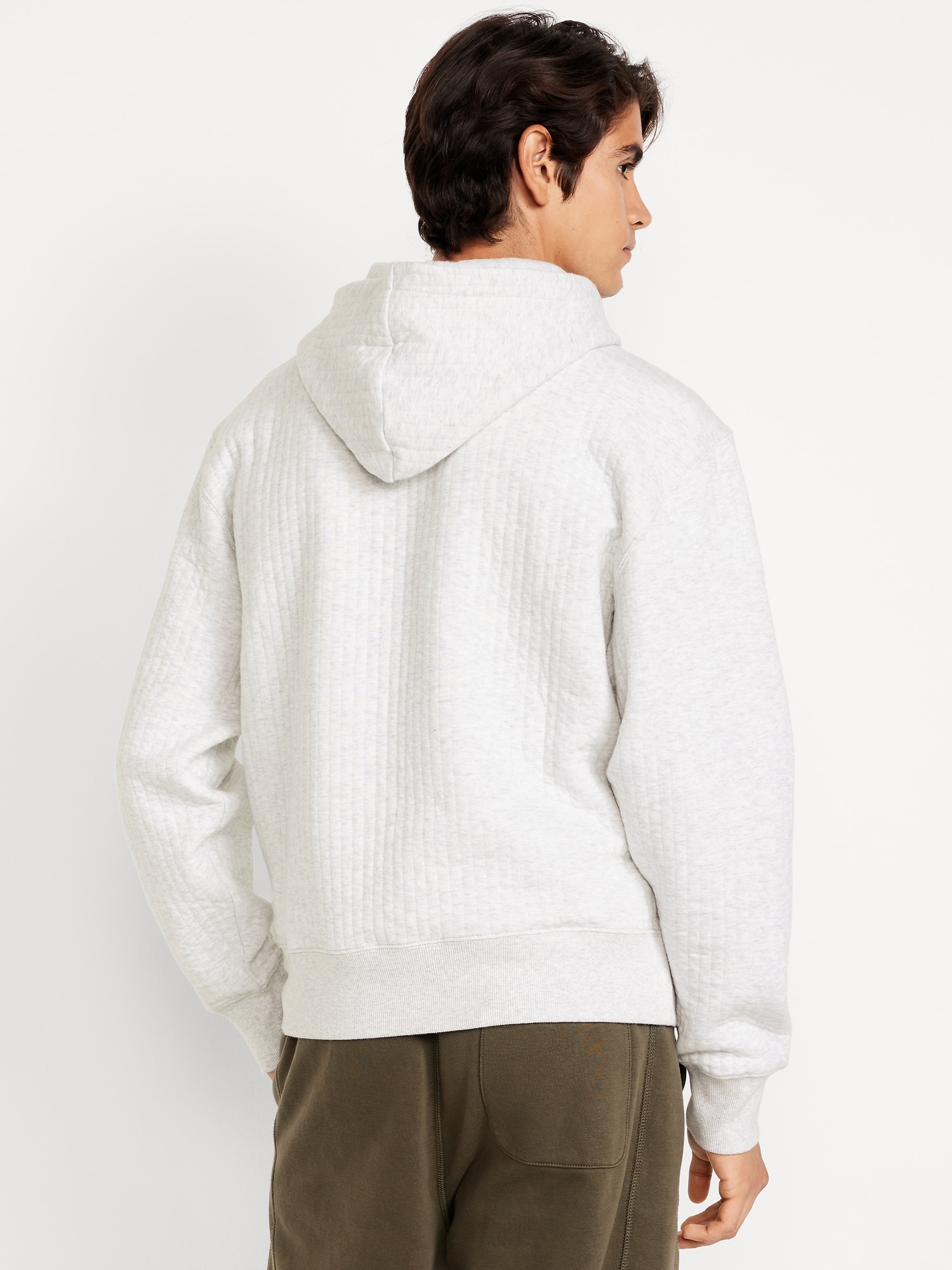 Essential Quilted Fleece Hoodie