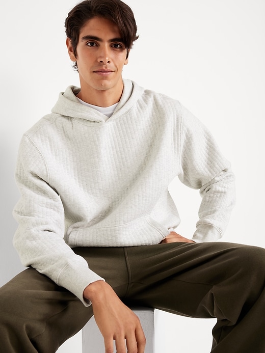 Image number 3 showing, Essential Quilted Fleece Hoodie