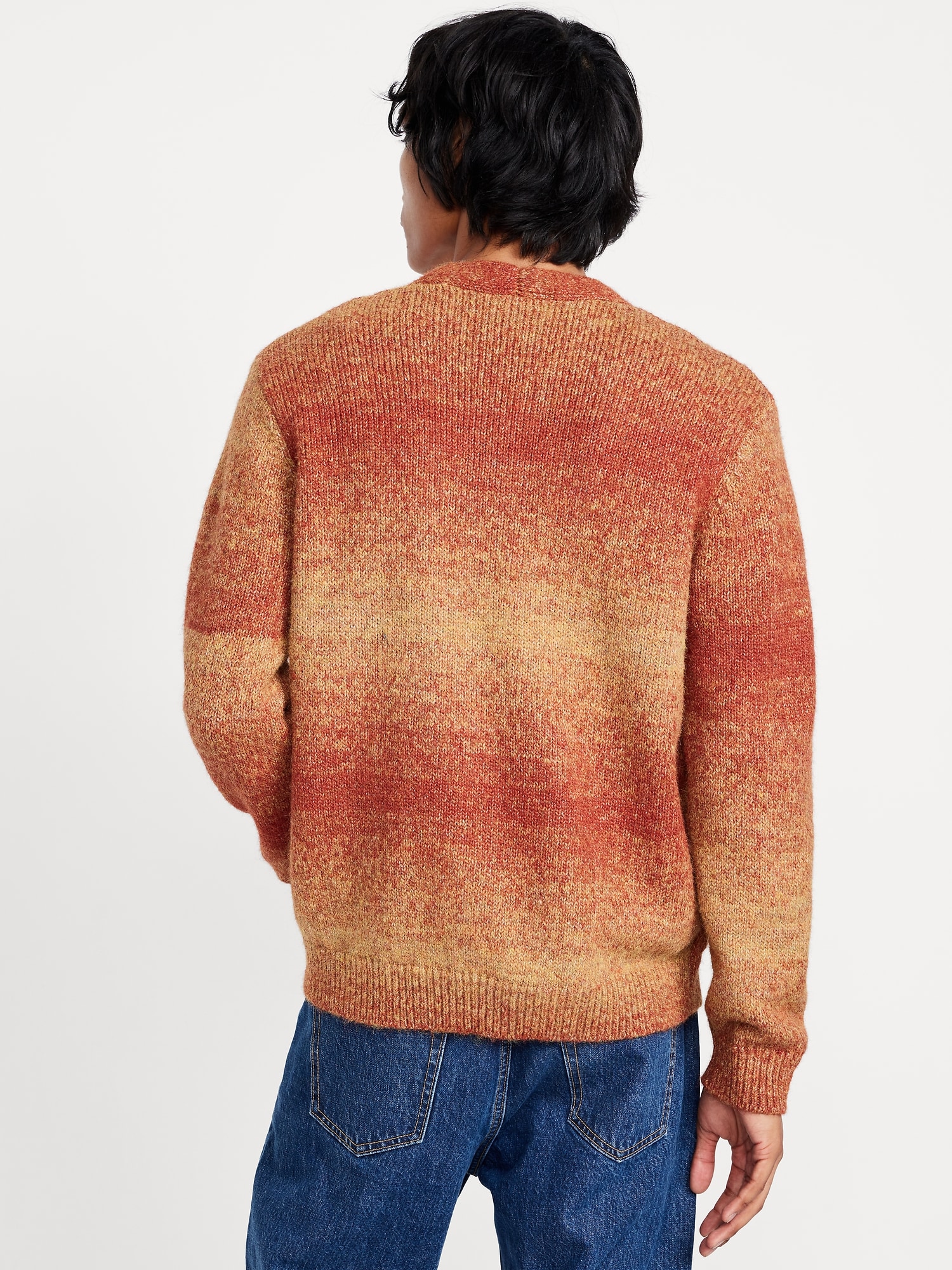Wool-Blend Ombré Cardigan