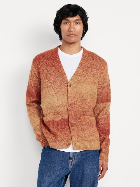 Wool-Blend Ombré Cardigan