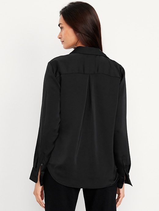 Image number 2 showing, Satin Button-Down Shirt