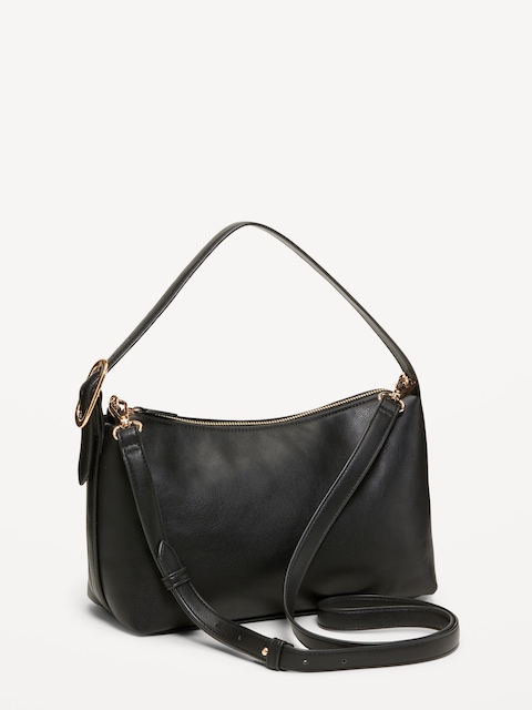 Convertible Carrie Crossbody Bag - True Black