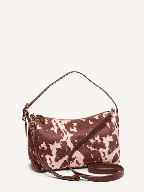 Convertible Carrie Crossbody Bag - Brown Animal