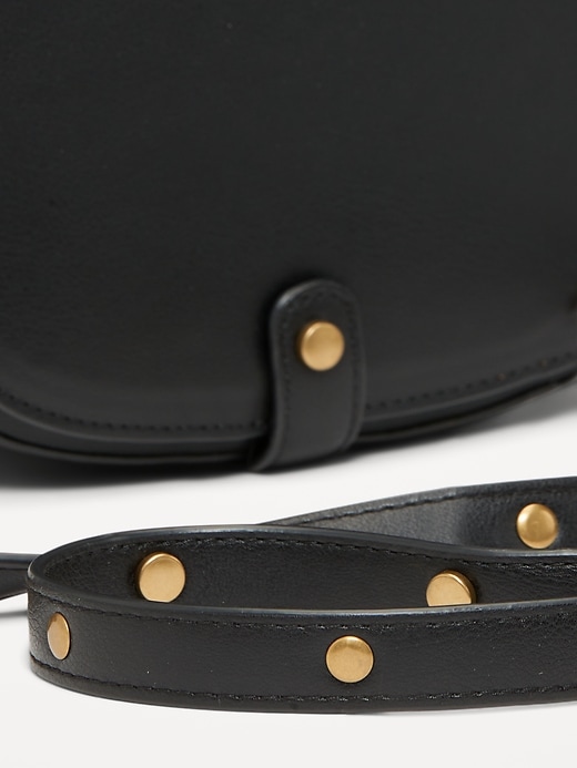 Image number 4 showing, Studded Strap Saddle Bag