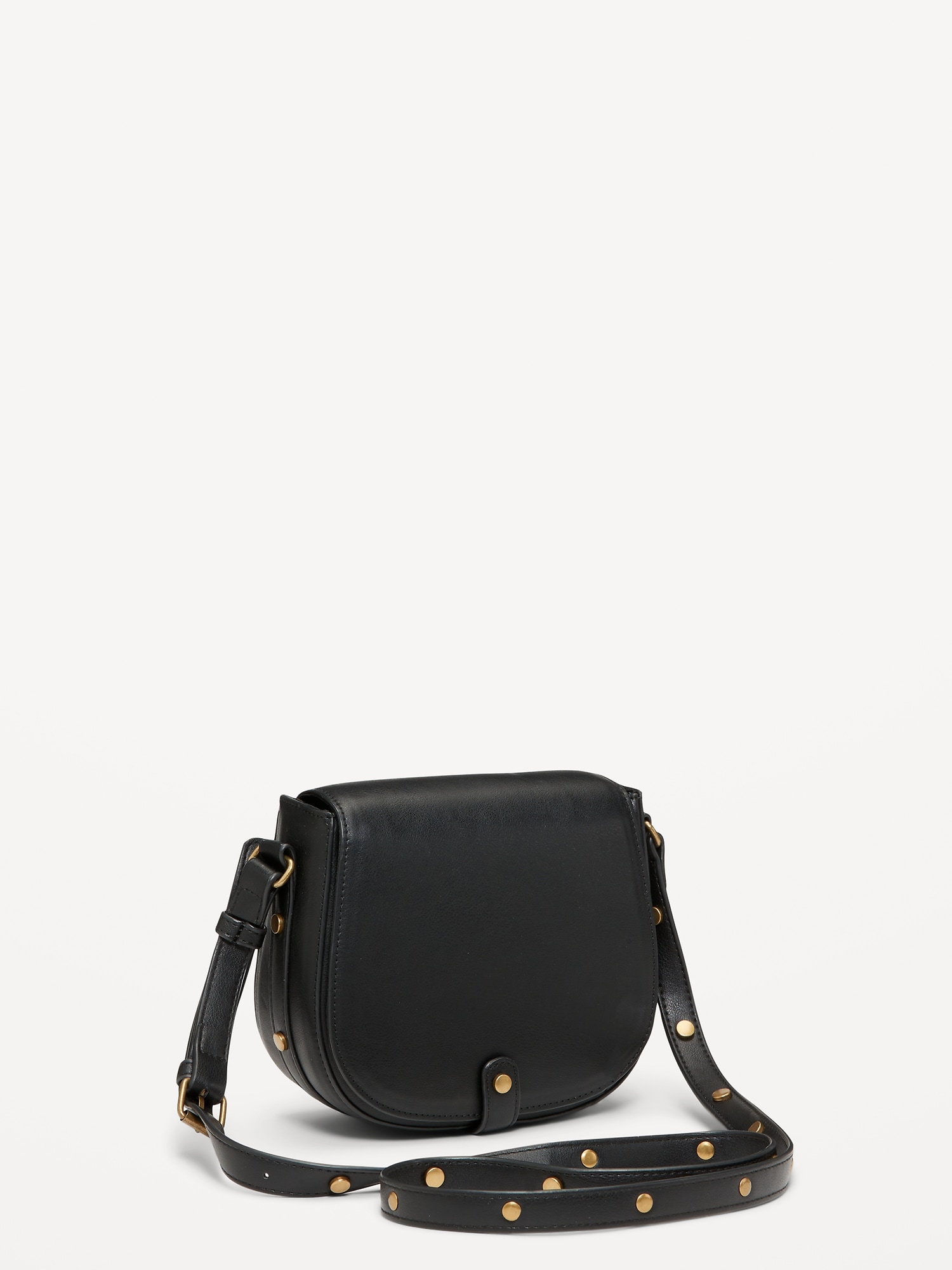 Studded Strap Saddle Bag