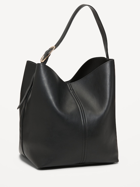 Large Carrie Tote Bag - True Black