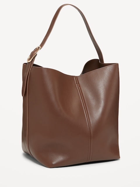 Large Carrie Tote Bag - Dark Chocolate