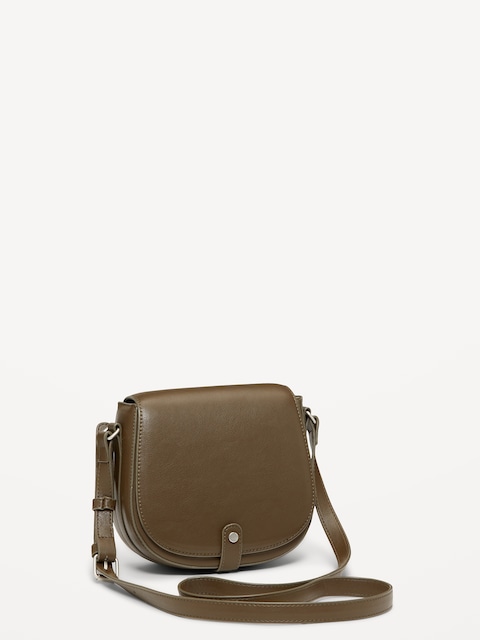 Crossbody Saddle Bag - Olive