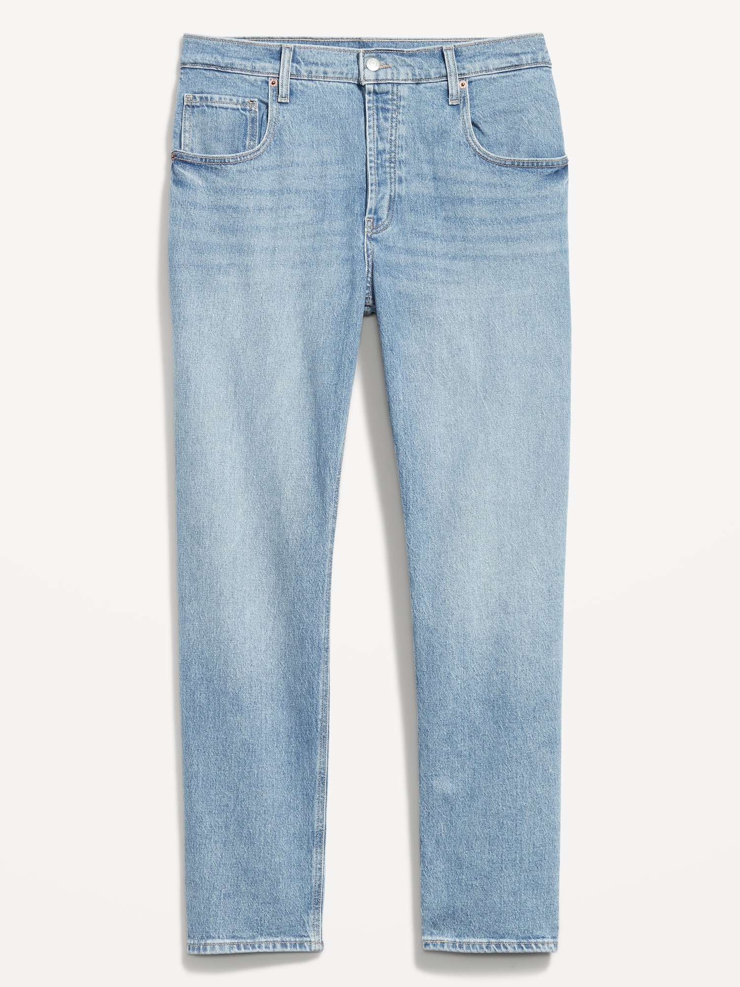 Mid-Rise Slouchy Straight Jeans