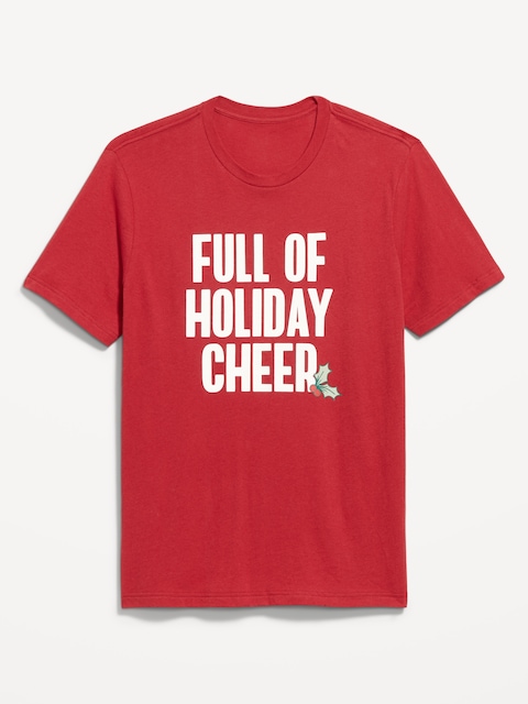 Holiday-Graphic T-Shirt - Red