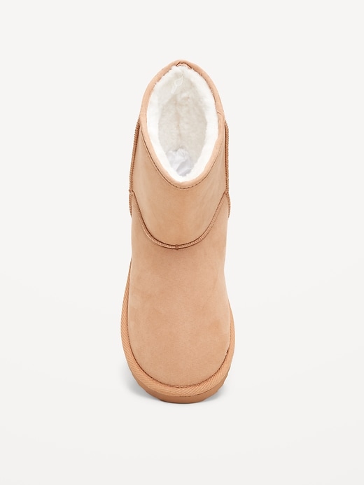 Image number 2 showing, Faux-Suede Faux-Fur Lined Boots for Girls