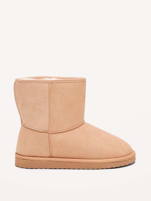 Image number 3 showing, Faux-Suede Faux-Fur Lined Boots for Girls