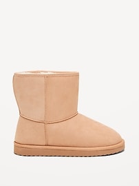 Image number 3 showing, Faux-Suede Faux-Fur Lined Boots for Girls