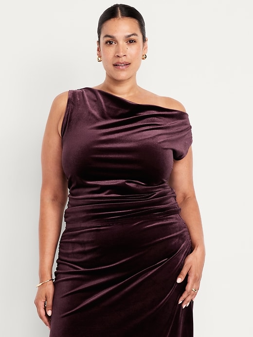 Image number 6 showing, Velvet Ruched Top