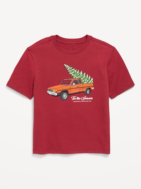 Short-Sleeve Graphic T-Shirt for Boys - Loganberry